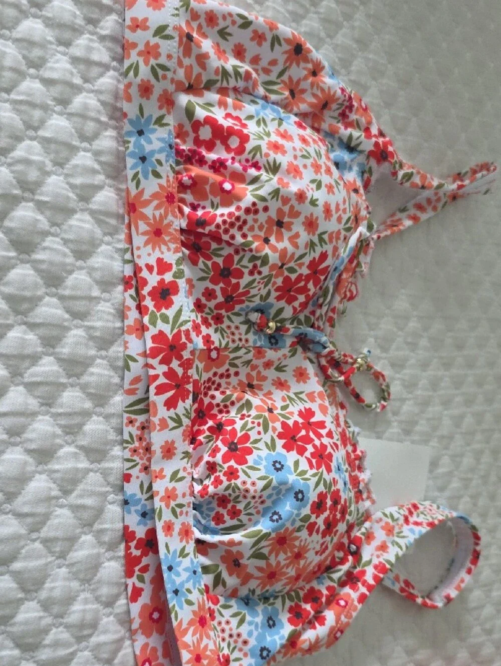 Hanna Nikole Pink Floral High-Waist Two-Piece Swim Set Medium